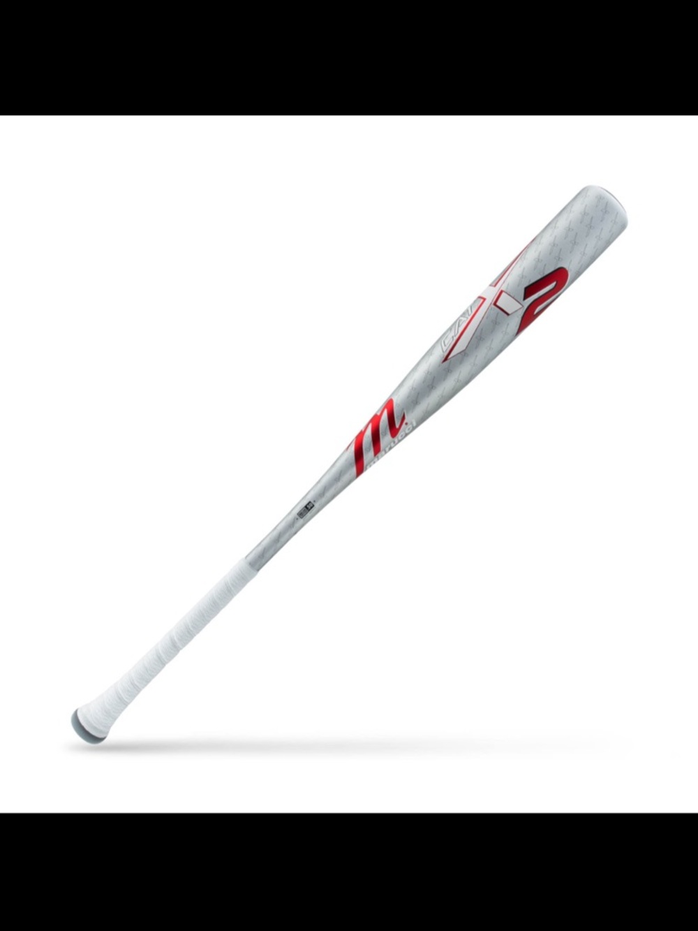 Marucci Youth Silver/Red Baseball Bat
